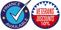 finance available - veterans 10 percent discount